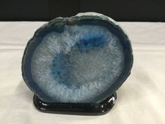 サンダーエッグ ブルーアゲート 青瑪瑙 原石 鑑賞石 - メルカリ