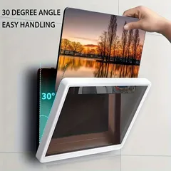 タブレット 防水ケース お風呂 ホワイト タッチ可能 回転式 360°回転 お風呂 簡単取付 iPad防水ケース タブレットケース t550