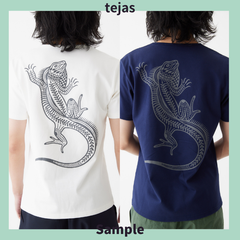 ＜tejas(テジャス)＞vira-T＜iguana＞ [TU241414] Tシャツ ヨガウェア メンズ　イグアナ　サンプル品