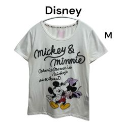 Disney 여성 미키 & 미니 반팔 T 셔츠 M 디즈니