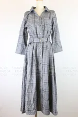 REDYAZEL｜チェック柄ロングシャツワンピース