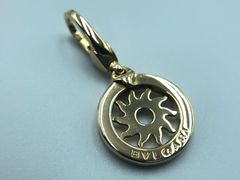 【管理番号118】 BVLGARI ブルガリ トンドサン 太陽 チャーム ペンダント トップ 750 K18 イエローゴールド ジュエリー