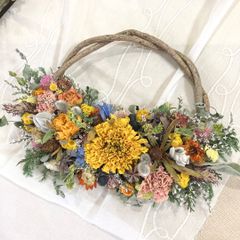 colorful wreathe⭐︎ドライフラワー リース