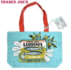 TRADER JOE'S エコバッグ サーディン(コットン) BLUE