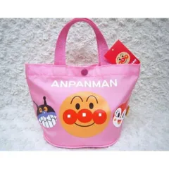 アンパンマン ミニ手提げ ミニトート 手提げ ドキン ばいきんまん ピンク