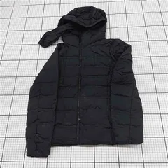 ◇ ⊇ UNIQLO ユニクロ 211-400712 長袖 ウルトラライトダウンシームレスパーカ サイズS ブラック系 レディース. E  【1509100077909】