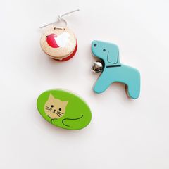 赤ちゃんの楽器 木製 アニマルセット リズミックベビー どうぶつなかよし 楽器 子供 カスタネット シャカシャカ Kids Percussion キッズパーカッション