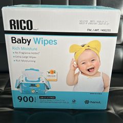 ベビーワイプ おしりふき　おしり拭き　お尻ふき　お尻拭き　RICO リコ　コストコ 900枚入り