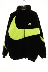 ナイキ NIKE BIG SWOOSH BOA JACKET XL BQ6546-017 ビッグ フリース ボア ジャケット リバーシブル ブラック 【ブランド古着ベクトル】【中古】241226のサムネイル