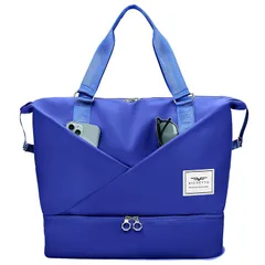 [ジー エス ジー] スポーツバッグ レディース メンズ 手提げバッグ ゴルフバッグ 旅行 バッグ 1泊 ジムバッグ シューズバッグ 旅行用カバン トラベルバッグ ゴルフバッグ 軽量 防水 シンプル 大容量 人気 入院バッグ ボストンバック 乾湿分離 折り