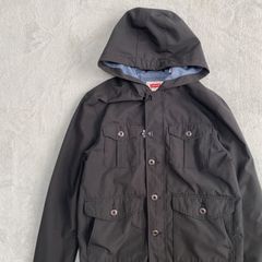 【LEVI'S】リーバイス　ファイヤーマン　ブルゾン　パーカー　ジャケット　ブラック　ポリエステル　サイズS
