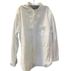 ♪3022 FOB FACTORY エフオービーファクトリー 長袖 オックス ワークシャツ 白 M 中古のサムネイル
