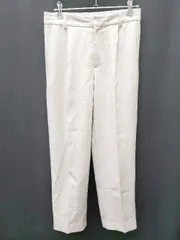 ◇ WORK TRIP OUTFITS GREEN LABEL RELAXING センタープレス スラックス　パンツ サイズS ホワイト系 レディース P  【1408200045590】