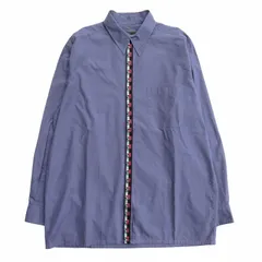 ジュニアゴルチエJUNIOR GAULTIER アセテートポリ開襟シャツ 青40 【レディース】 ジュニアゴルチエJUNIOR GAULTIER アセテートポリ開襟シャツ 青