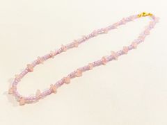 【年末SALE】天然石　ビーズネックレス　#N22