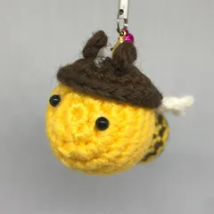 みつばち様　あみぐるみ ハンドメイド みつばち あみぐるみ 蜂 ミツバチさんの通販 by