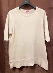 MADE IN USA製 CALIFORNIA ACTIVE 半袖スウェットTシャツ クリーム Mサイズ
