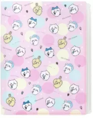 【中古】クリアファイル 集合(アイス柄) A4クリアファイル6P+ファスナーケース 「ちいかわ」