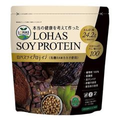 ソイプロテイン 500g 有機生カカオ配合 本当の健康を考えて作った 大豆 ココア チョコレート味 アミノ酸スコア100 植物性100％ ロハスソイプロテイン