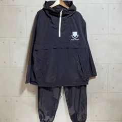 GU × Columbia University  ジーユー コロンビア大学 セットアップ アノラックパーカー XL ナイロンパーカー マウンテンパーカー ジョガーパンツ ナイロンパンツ ボトムス S 上下セット ネイビー メンズ レディース SG338-15