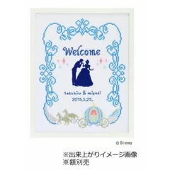 オリムパス ディズニーシリーズ　クロスステッチししゅうキット　ウェルカムボード　シンデレラ 7465
