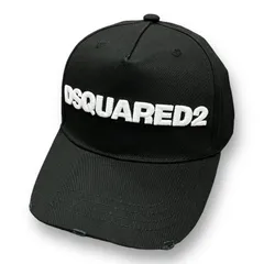 未使用品 DSQUARED2 ロゴ 刺繍 キャップ 帽子 ディースクエアード BCM0028 ブラック F 52788Aのサムネイル