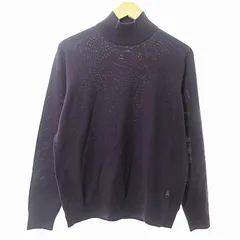 ポールスチュアート PAUL STUART 美品 近年モデル ニット セーター 長袖 ウール ハイネック パープル 紫 L 0220のサムネイル