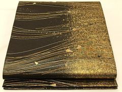 平和屋着物○大変加工の良い総絞り小紋 黒地 正絹 逸品 DAAV6358ps  