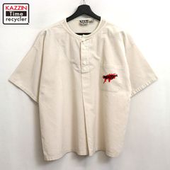 80s vintage プルオーバー コットン 半袖シャツ メンズ 表記Mサイズ