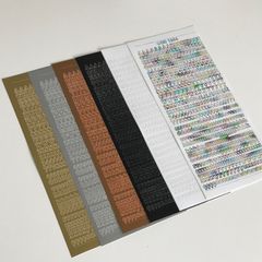 韓国 fruitsstoree アルファベットシール トレカデコ 1枚