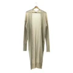 Chaos / カオス | リブ ボタンレス ロング カーディガン | F | アイボリー | レディース