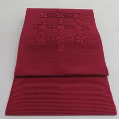 絽綴れ　絽つづれ　名古屋帯　夏 楽天市場】夏帯！手織り 絽綴れ帯 刺繍八寸名古屋帯 濃紺地【お