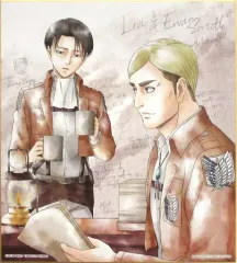 【中古】紙製品(キャラクター) リヴァイ＆エルヴィン(深夜) 色紙 色コレ 「一番くじ 進撃の巨人～調査兵団調査報告～」 C賞