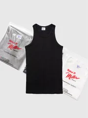 未開封3枚パック！アメリカ製デッドストック✴︎ミラータンクトップPan-A黒S 2025年最新】miller タンクトップ メンズの人気アイテム - メルカリ