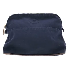 【希少】HERMES エルメス ボリードポーチTGM ボリードポーチ34 紺色 HERMES(エルメス) / ボリードポーチ/ポーチ[仕入]/コットン/RED