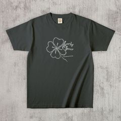 グラフィックTシャツ　Lucky Clover Mono / White