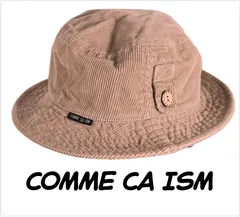COMME CA ISM コムサイズム　ベージュ色　キッズ帽子　男の子　バケットハット　サイズ４８cm　キャップ　帽子 [[AA]]