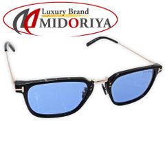 TOM FORD トムフォード サングラス スクエアー TF1042D 52□21 145 プラスチック ブラック ブルーレンズ レディース/181619【中古】