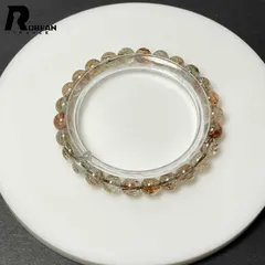 【限定一点】 絶賛 EU製 ★ROBEAN・ゴールドスーパーセブン★パワーストーン ブレスレット 天然石 原石 綺麗 お守り プレゼント2  ギフト 6.8-7.2mm M0519250