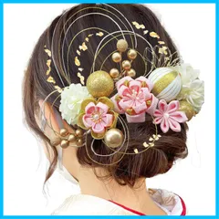 【在庫処分】結納 袴 振袖 卒業式 着物 かんざし ヘアーアクセサリー 入学式 和服 人気 髪飾り 結婚式 浴衣 七五三 成人式 発表会 つまみ細工 [JZOON]
