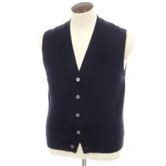 【中古】ポールスチュアート PAUL STUART カシミヤ ニットベスト ネイビー【サイズ40】【メンズ】のサムネイル