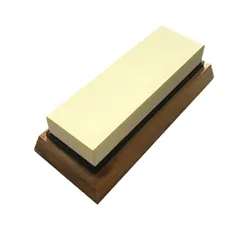 新品 砥石 包丁研ぎ 仕上げ 5000/10000 両面砥石 シャープナー 滑り止め台付き ステンレス ナイフ 鏡面仕上げ (本体セット・竹台座)