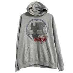 GILDAN プリントスウェット パーカー L グレー ギルダン プルオーバー 裏起毛 Dog Club 古着卸 アメリカ仕入 a702-6464