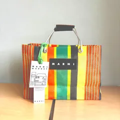 【新品】MARNI MARKETトートバッグ バスケット 黒白チェック 2025年最新】MARNI MARKET トートバッグの人気アイテム - メルカリ