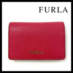 CH【FURLA】名刺入れ レッド/赤 二つ折り カードケース フルラ (CH-2950)