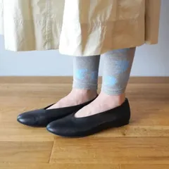 fromF レギンス レディース スパッツ 綿 コットン 北欧 インポート グレー 鳥柄