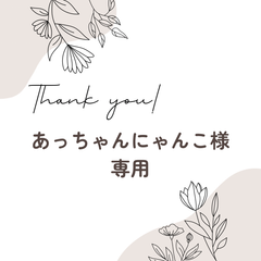 あっちゃんにゃんこ様 専用