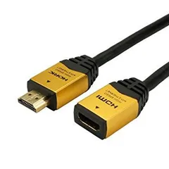 【新品・2営業日で発送】ホーリック ハイスピードHDMI延長ケーブル1.5m ゴールドタイプAメス-タイプAオス(HDFM15-168GD)