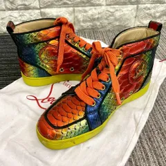 ルブタン　ハイカット　スニーカー　パイソン　マルチカラー　グラデーション