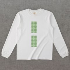 和柄長袖Tシャツ　釘抜 -彩・角-［長袖］
